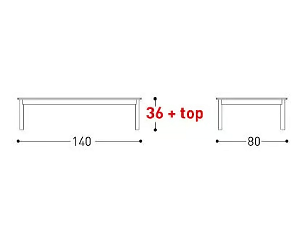 Rechteckiger Gartentisch aus Aluminium VARASCHIN System 2444, 2445 Fabrik VARASCHIN aus Italien. Foto №10