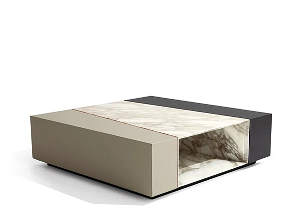 Quadratischer Couchtisch aus Holz GIORGETTI Scaleno 90250 Fabrik GIORGETTI aus Italien. Foto №1