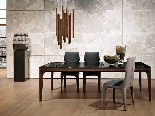 Pendelleuchte aus Walnuss mit LED GIORGETTI Leaf Fabrik GIORGETTI aus Italien. Foto №6