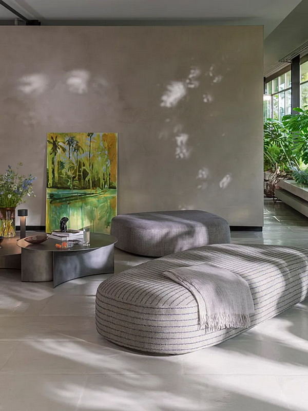 Pouf mit abnehmbarem Bezug Pierre Flou Fabrik Flou aus Italien. Foto №5