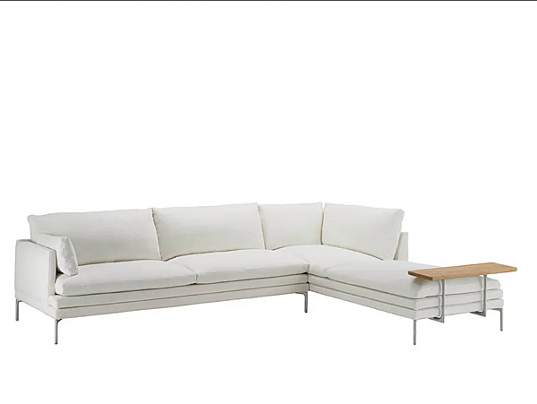 Ledersofa mit weicher Rückenlehne ZANOTTA William 1330 Fabrik ZANOTTA aus Italien. Foto №16