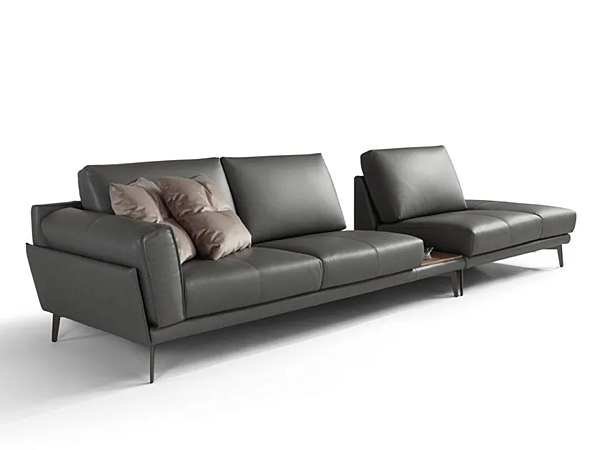 Ecksofa aus Leder mit Couchtisch Marinelli Home Faszinierend M1242 Fabrik Marinelli Home aus Italien. Foto №1