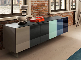 Modularer Sideboard aus Holz mit offenen Fächern LAGO 36E8 0532