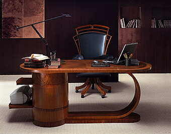 Schreibtisch aus Zebrano Holz CARPANELLI ZEBRANO Fabrik CARPANELLI aus Italien