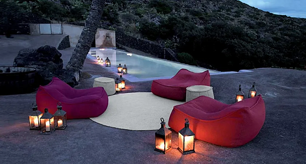 Gartenarmchair mit Stoffbezug PAOLA LENTI Float B27L, B27H Fabrik PAOLA LENTI aus Italien. Foto №8