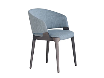 Sessel mit Armlehnen aus Stoff Potocco Velis 942 PA 942/PA Fabrik POTOCCO aus Italien