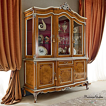 Hochschrank aus massivem Holz Modenese Luxury Interiors 12102 Hochschrank aus massivem Holz Modenese Luxury Interiors 12102 Fabrik MODENESE GASTONE aus Italien