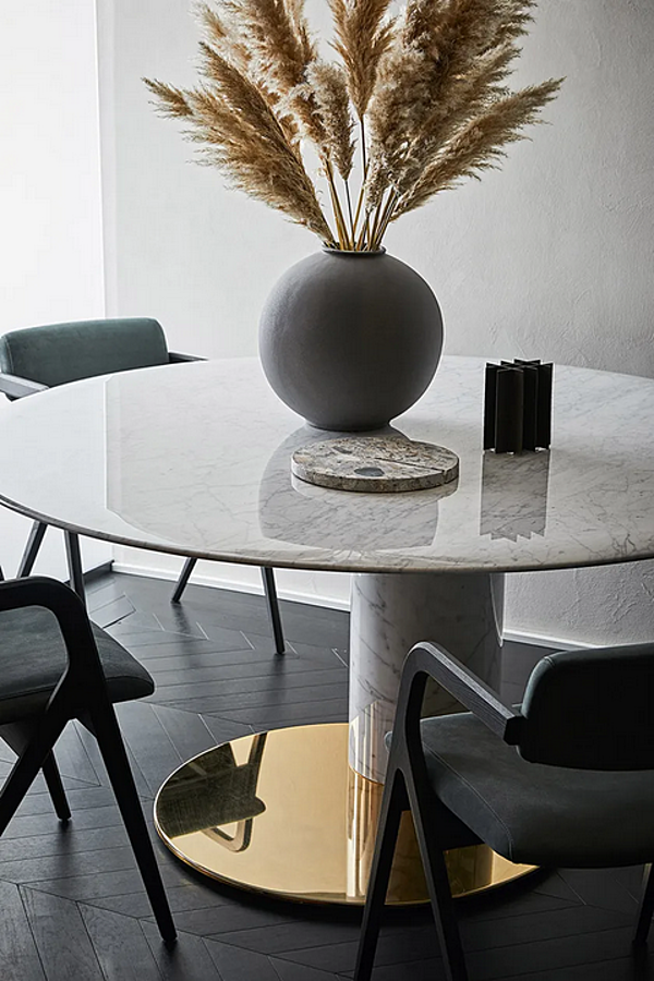 Ovaler Tisch aus Carrara-Marmor Gallotti&Radice Oto Big Fabrik Gallotti & Radice aus Italien. Foto №6