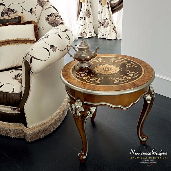 Runder Holztisch Modenese Luxury Interiors 13646 Fabrik MODENESE GASTONE aus Italien. Foto №2