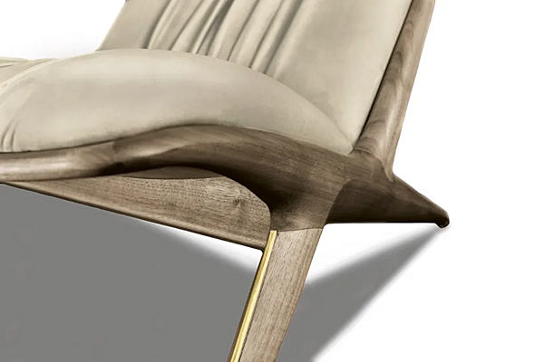 Solid Wood Lounge Chair AURORA By OPERA CONTEMPORARY Fabrik OPERA CONTEMPORARY aus Italien. Foto №4