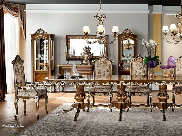 Esstisch aus Massivholz Modenese Luxury Interiors 12137 Fabrik MODENESE GASTONE aus Italien. Foto №3