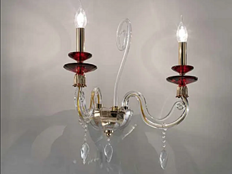 Kristall Wandleuchte mit Swarovski Kristallen Aurora A2 Euroluce Lampadari
