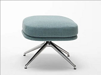 Polsterhocker mit 4-Speichen-Basis Sunset Saba