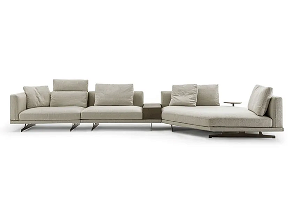 Ecksofa aus Stoff mit modularer Bauweise Frigerio Horizon Fabrik Frigerio aus Italien. Foto №1