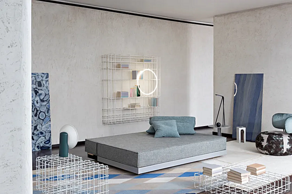 Schlafsofa aus Stoff mit gepolsterter Rückenlehne Saba Bed Breakfast Fabrik SABA aus Italien. Foto №4