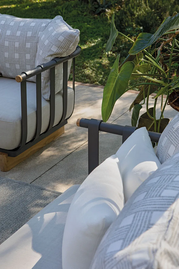 3-sitziges Gartensofa aus Stoff Portofino Atmosphera Fabrik ATMOSPHERA aus Italien. Foto №12