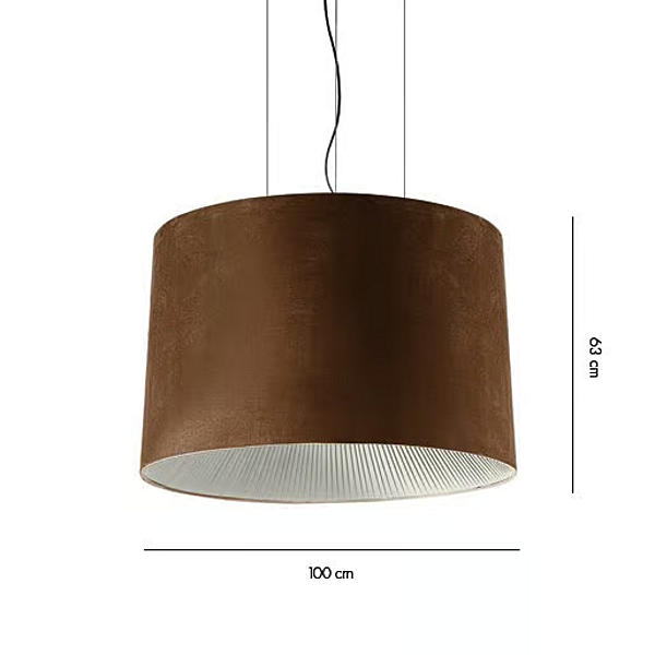 Pendelleuchte aus Wildleder AXOLIGHT Velvet Fabrik Axolight aus Italien. Foto №11