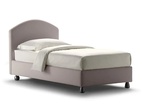 Einzelbett mit gepolstertem Kopfteil Magnolia Flou Fabrik Flou aus Italien. Foto №1