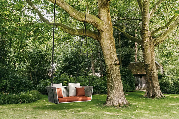 Zweisitzer Gartenschaukelstuhl aus Rattan KETTAL Bitta Fabrik KETTAL aus Italien. Foto №3