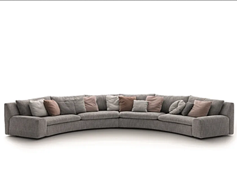 Kurvenstoffsofa Ben Ben Arflex Fabrik ARFLEX aus Italien