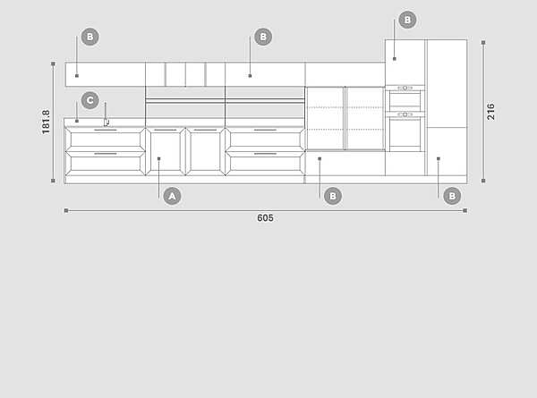 Küche ARREX Lola 07 Fabrik ARREX aus Italien. Foto №6