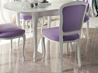 Polsterstuhl aus Stoff Modenese Luxury Interiors 13512 Fabrik MODENESE GASTONE aus Italien