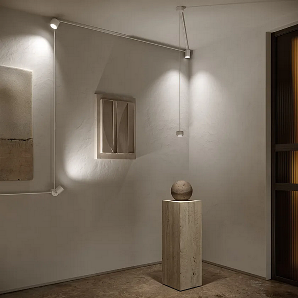 Modulare LED-Deckenlampe aus Aluminium AXOLIGHT PIVOT Fabrik Axolight aus Italien. Foto №7