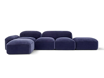 Modularer Ecksofa aus Stoff AMURA Lapis AM001.E019 Modularer Ecksofa aus Stoff AMURA Lapis AM001.E019 Fabrik AMURA aus Italien