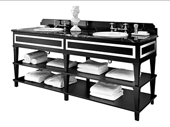 Doppelte Holzmöbelwaschtisch Nottingham 200 Gentry Home Doppelte Holzmöbelwaschtisch Nottingham 200 Gentry Home Fabrik Gentry Home aus Italien