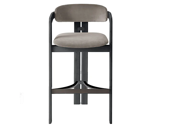 Hochwertiger Holzbarhocker mit Rückenlehne Gallotti&Radice 0419 Fabrik Gallotti & Radice aus Italien. Foto №1