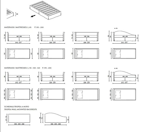 Zweisitzer Sofa mit Stoffbezug und Bettfunktion Tropea Duomo Design Fabrik Duomo Design aus Italien. Foto №7