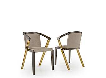 Sessel mit Armlehnen aus Leder Bizzotto Italia Symphony Infinity