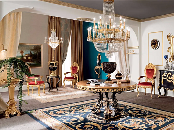 Polsterstuhl mit Armlehnen Modenese Luxury Interiors 13503 Fabrik MODENESE GASTONE aus Italien. Foto №3