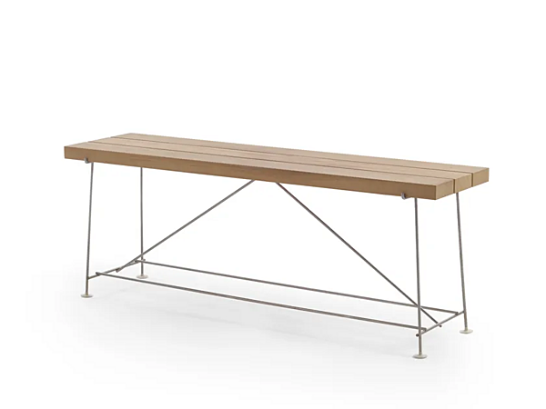 Rechteckiger Kaffeetisch aus Iroko FLEXFORM Any Day Outdoor Fabrik FLEXFORM aus Italien. Foto №1