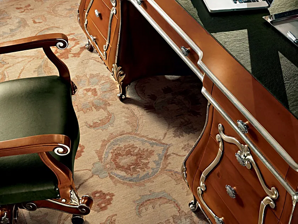 Schreibtisch aus Massivholz mit Schubladen Modenese Luxury Interiors 11305 Fabrik MODENESE GASTONE aus Italien. Foto №3