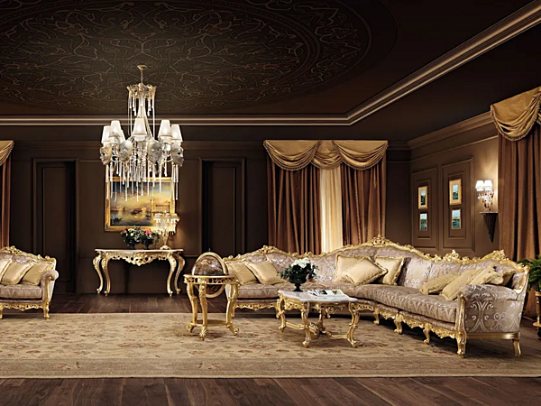 Niedriger rechteckiger Couchtisch aus Massivholz Modenese Luxury Interiors 11615 Fabrik MODENESE GASTONE aus Italien. Foto №3