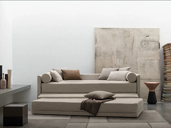 Umwandelbares Einzelbett aus Stoff Flou Biss Fabrik Flou aus Italien. Foto №8