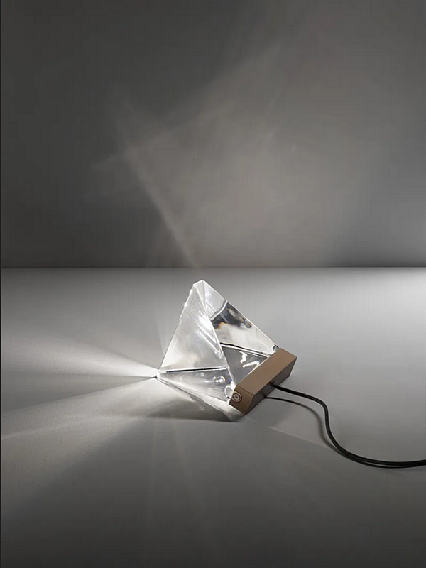 LED Tischlampe aus Kristall Tripla Fabbian Fabrik Fabbian aus Italien. Foto №3