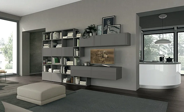 Einbauküche mit Insel Clover 01 LUBE CUCINE Fabrik LUBE CUCINE aus Italien. Foto №6
