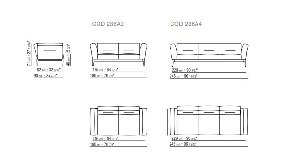 Ecksofa aus Stoff mit weicher Rückenlehne FLEXFORM ADDA Fabrik FLEXFORM aus Italien. Foto №5