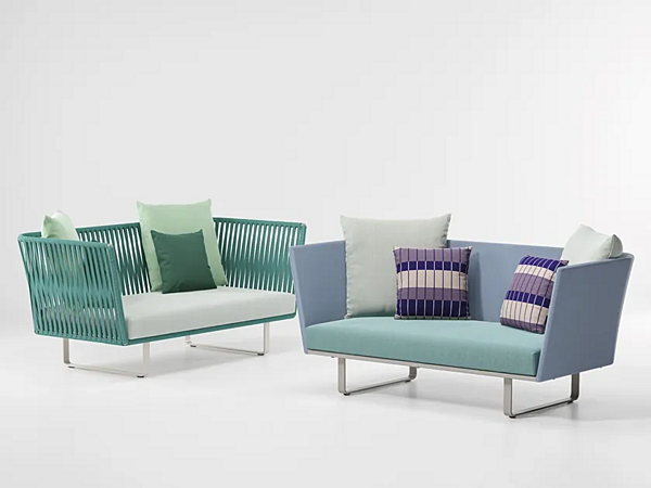 Zweisitzer Gartensofa aus Stoff KETTAL Bitta Fabrik KETTAL aus Italien. Foto №1