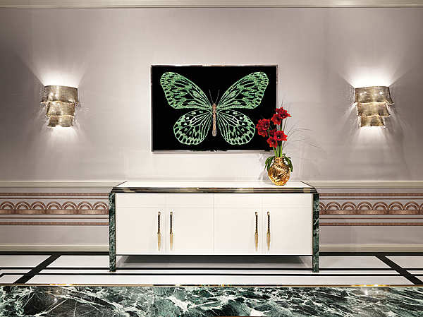 Wandbild, Bild VISIONAIRE (IPE CAVALLI) Green Butterfly