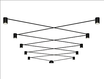 Modulare LED-Deckenlampe aus Aluminium AXOLIGHT PIVOT