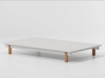 Rechteckiger Couchtisch aus Aluminium KETTAL MOLO