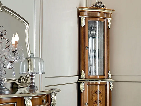 Eckvitrine aus Holz Modenese Luxury Interiors 13109 Fabrik MODENESE GASTONE aus Italien. Foto №1