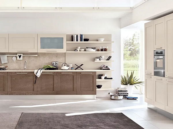 Holzküche mit linearer Gestaltung LUBE CUCINE LINEAR 02 Fabrik LUBE CUCINE aus Italien. Foto №3