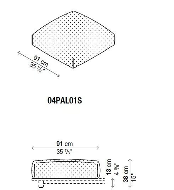 Modularer Gartenpouf aus Stoff Kristalia Palco Fabrik Kristalia aus Italien. Foto №10