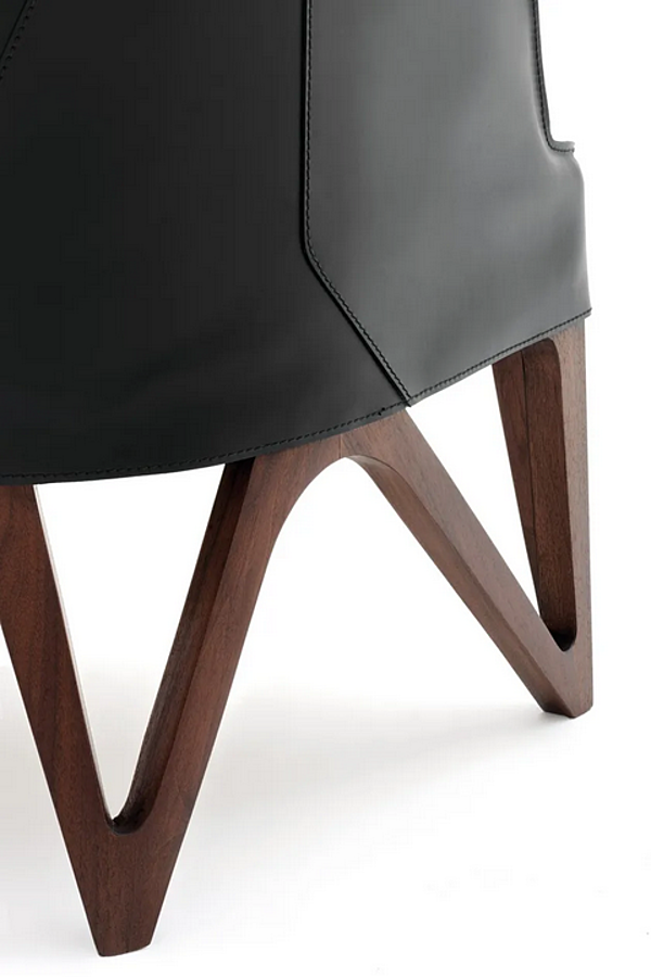 Leder Sessel mit Armlehnen GIORGETTI Mobius Fabrik GIORGETTI aus Italien. Foto №2