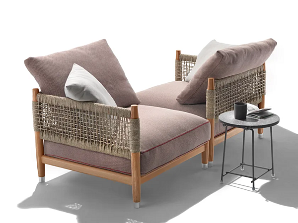 Modulares Gartenarmchair aus Stoff FLEXFORM PARKER 295C1 Fabrik FLEXFORM aus Italien. Foto №2
