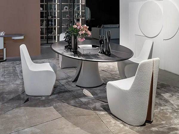 Stuhl mit abnehmbarem Bezug aus Stoff GIORGETTI Tie 70900 Fabrik GIORGETTI aus Italien. Foto №6